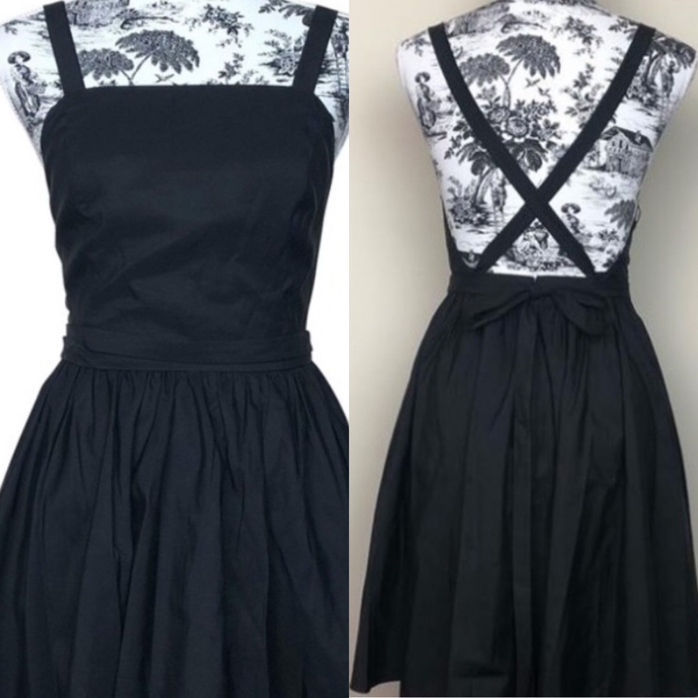 Halston Heritage Criss Cross Tie Dress